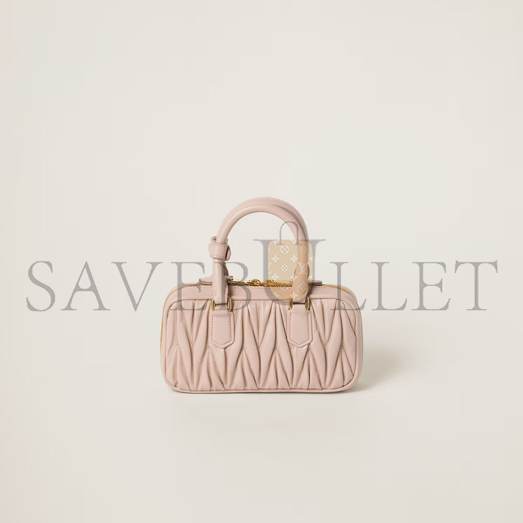 M1v M1v arcadie matelassÉ nappa leather mini-bag 5bp088 (19*10*5cm)